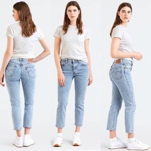 Levis 501 Straight Leg Button Fly Light Bl…